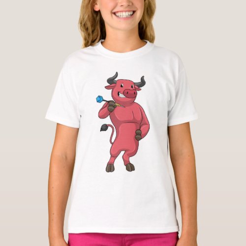 Bull at Darts with Dart T_Shirt