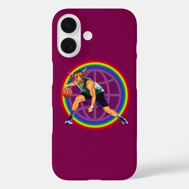 “Bull basketball player in action” Case-Mate iPhone Case (Back)