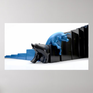 Bull & Bear Econonomic Trends Competing Poster