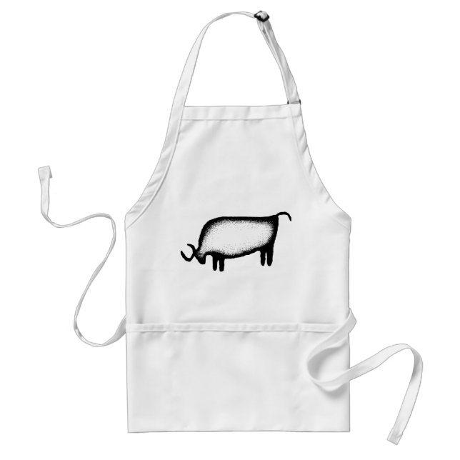 Bull - black adult apron (Front)