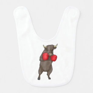 Bull Boxer Boxing gloves Baby Bib