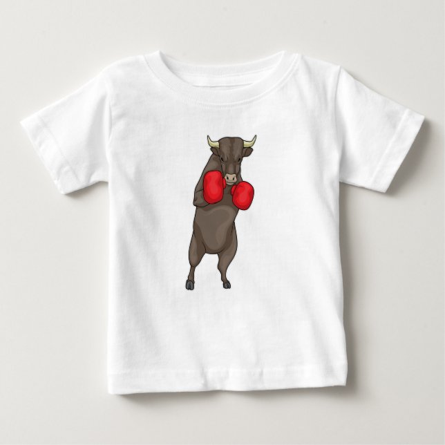 Bull Boxer Boxing gloves Baby T-Shirt (Front)