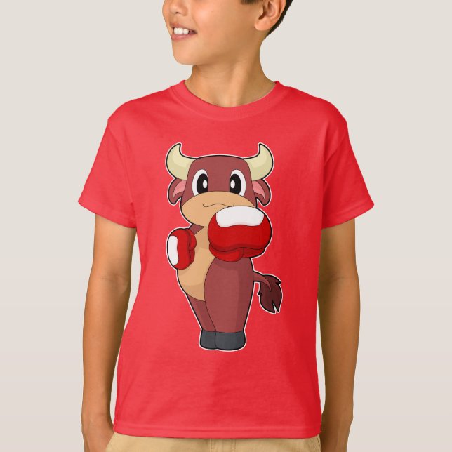 Bull Boxer Boxing gloves Boxing T-Shirt (Front)