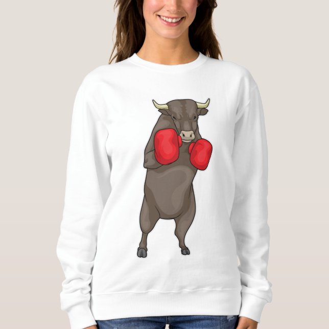 Bull Boxer Boxing gloves Sweatshirt (Front)