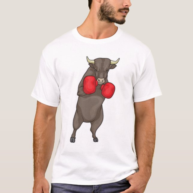 Bull Boxer Boxing gloves T-Shirt (Front)