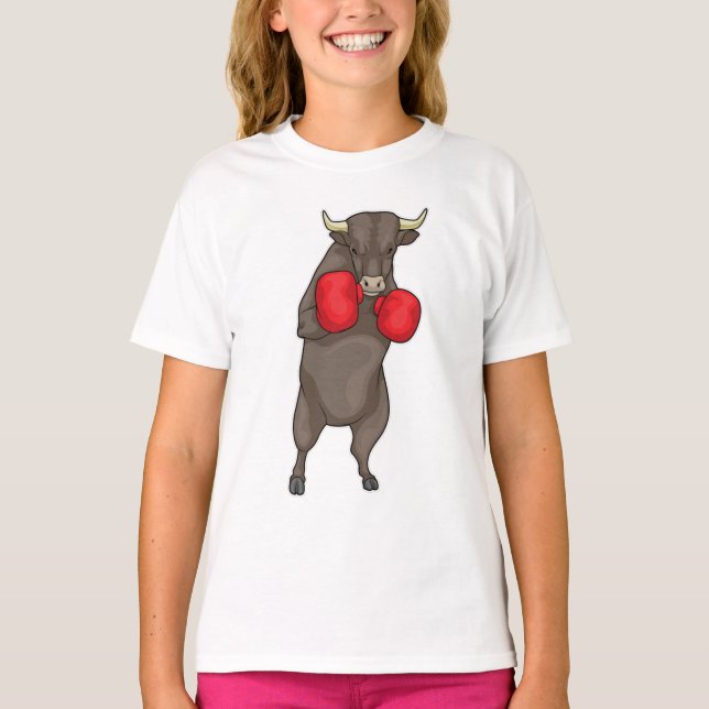 Bull Boxer Boxing gloves T-Shirt (Front)