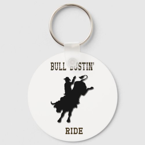 Bull Bustin Ride Keychain