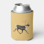 Bull Caribou Can Cooler at Zazzle