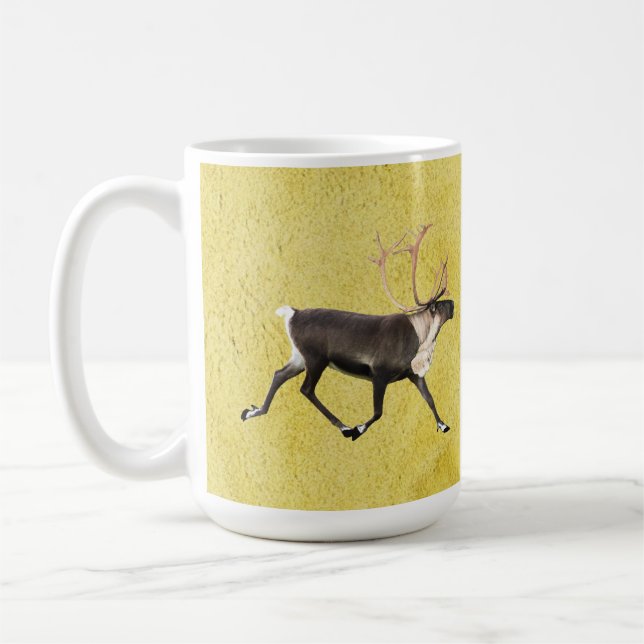 Bull Caribou Coffee Mug (Left)