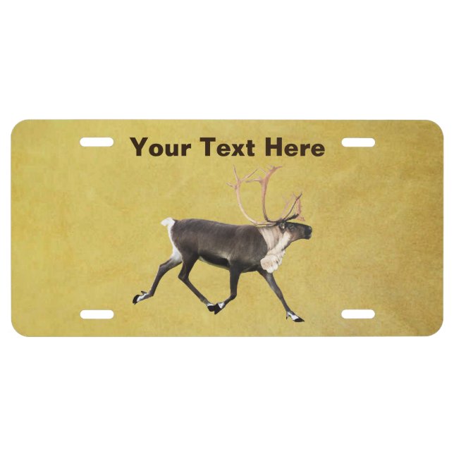 Bull Caribou License Plate (Front)