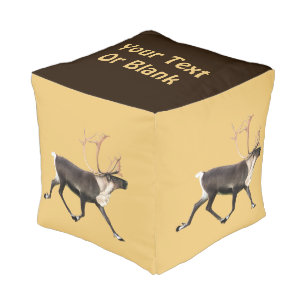 Bull Caribou Pouf