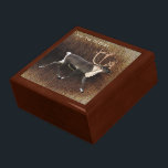 Bull Caribou (Reindeer) Gift Box<br><div class="desc">A bull caribou, or reindeer, on a digital rendering of caribou fur. Add your own text. The caribou (Rangifer tarandus), known as the reindeer outside of North America, is a deer of the Arctic and Subarctic. While overall widespread and numerous, some subspecies are rare and one has gone extinct. The...</div>