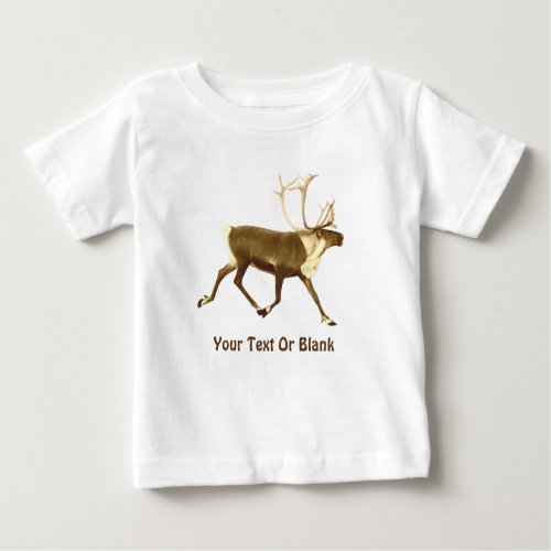 Bull Caribou _ Sepia Baby T_Shirt