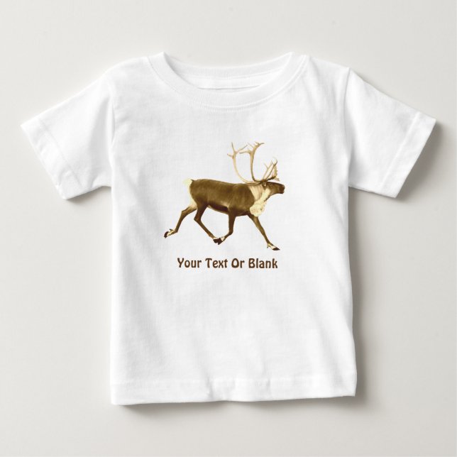 Bull Caribou - Sepia Baby T-Shirt (Front)