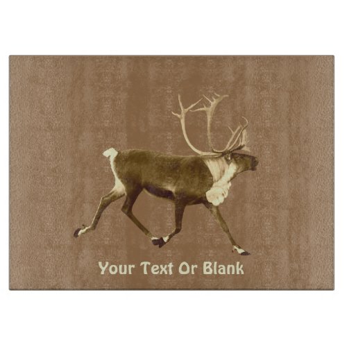 Bull Caribou _ Sepia Cutting Board