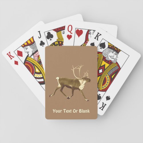Bull Caribou _ Sepia Playing Cards