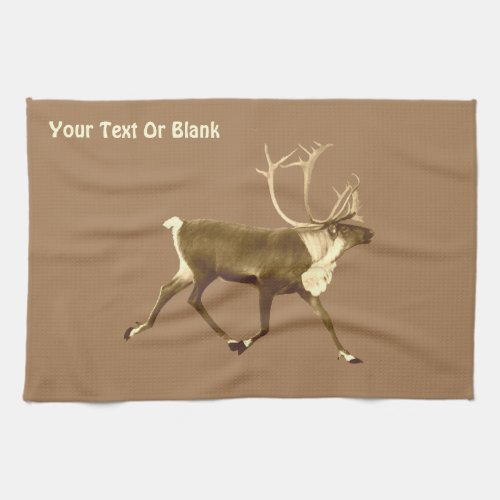 Bull Caribou _ Sepia Towel