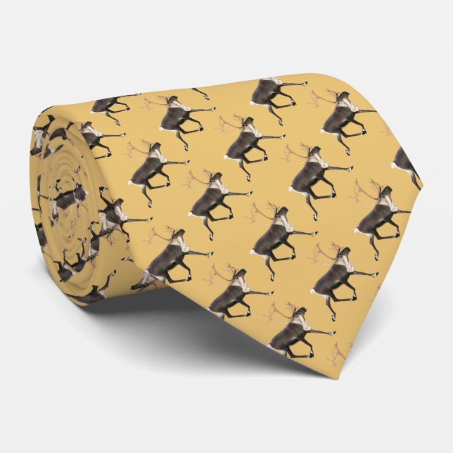 Bull Caribou Tie (Rolled)