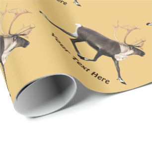 Bull Caribou Wrapping Paper
