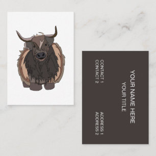 Bull Cattle Bull Business Card