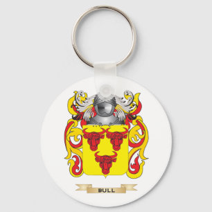 Bull Coat of Arms (Family Crest) Keychain