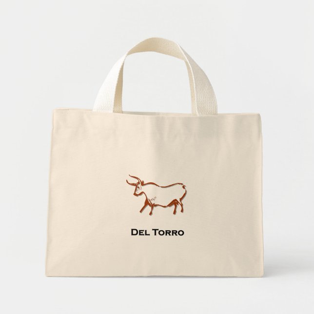 Bull del toro mini tote bag (Front)