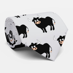 Bull Design Neck Tie