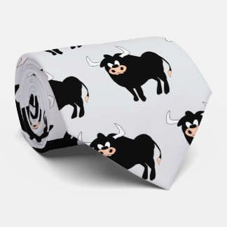 Bull Design Neck Tie