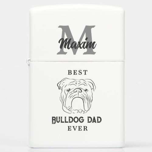 Bull Dog Dad Zippo Lighter