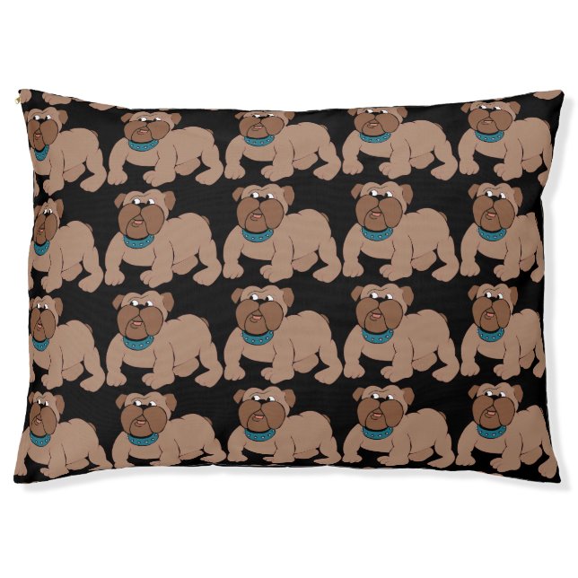 BULL DOG FUNNY BIG BED (Front)