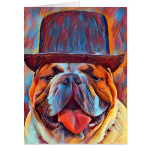 BULL DOG GET WELL SOON BIGGEST BIG CARDS