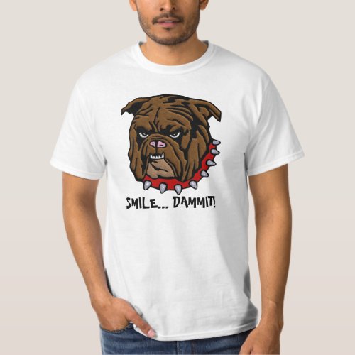 Bull Dog Humour Mens Funny T_Shirt