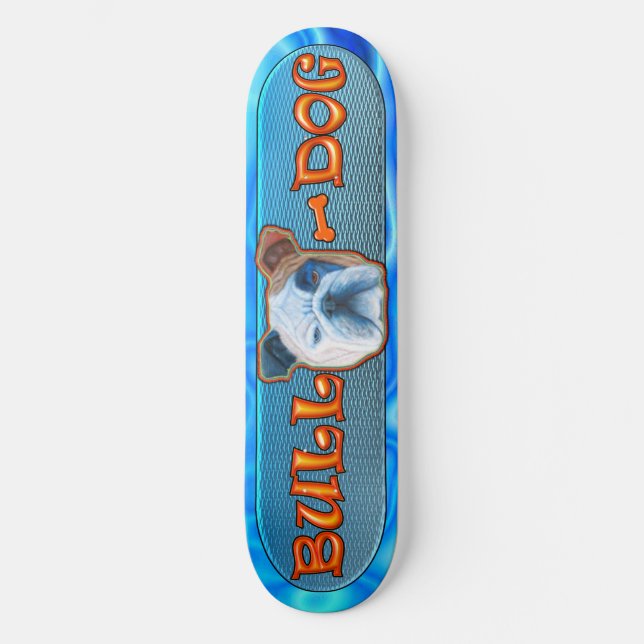 Bull Dog Skateboard Deck (Front)