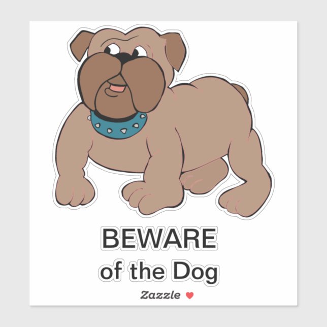 Bull Dog Sticker (Sheet)