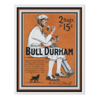 Bull Durham Tobacco Golf Canvas Wall Art