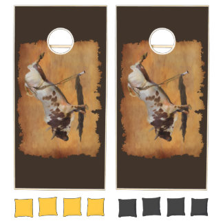 Bull Dust - Rodeo Bull-Riding Cornhole Set