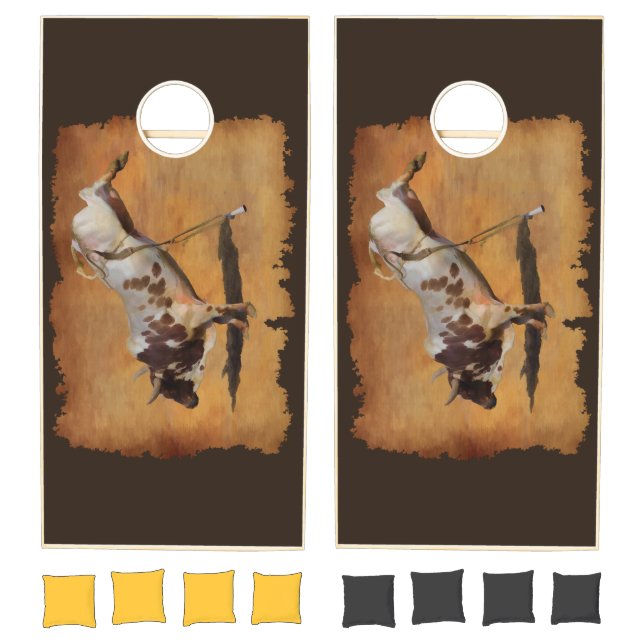 Bull Dust - Rodeo Bull-Riding Cornhole Set (Set)