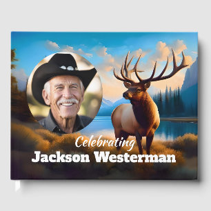 Bull Elk at Mountain Lake Memorial Guest Book