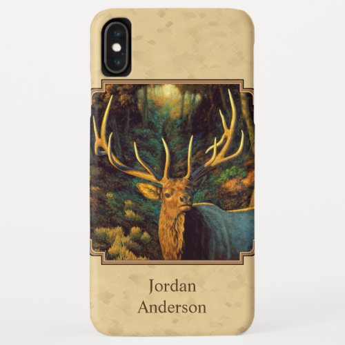 Bull Elk Autumn Yellow iPhone XS Max Case