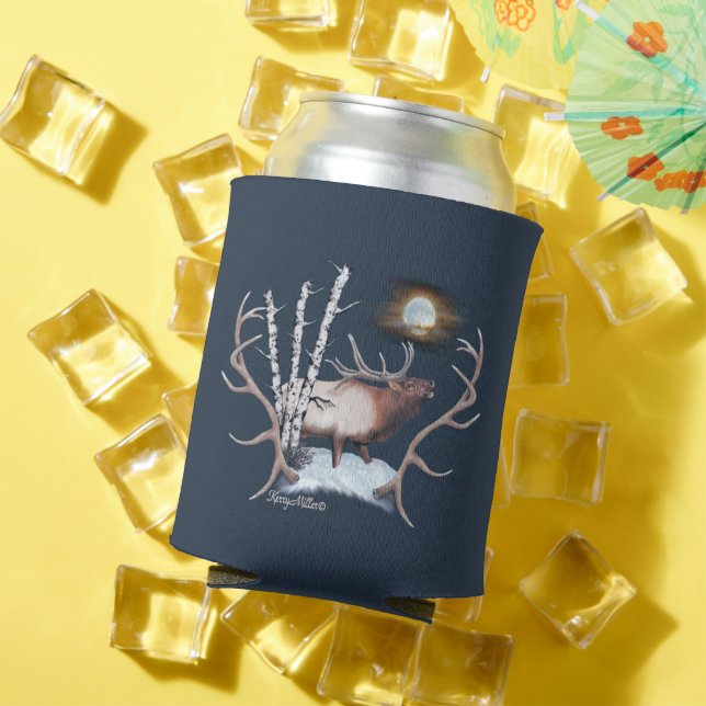 Bull Elk Can Cooler (In Situ Summer)