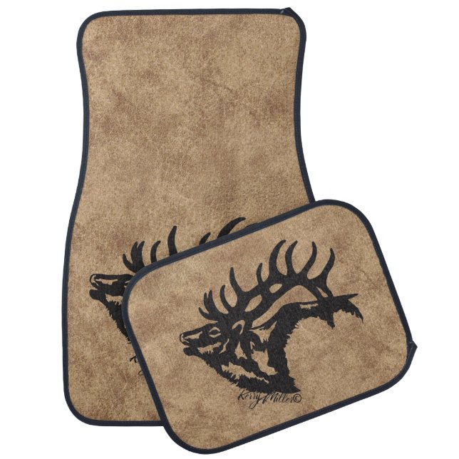 Bull Elk Car Floor Mat (Set)