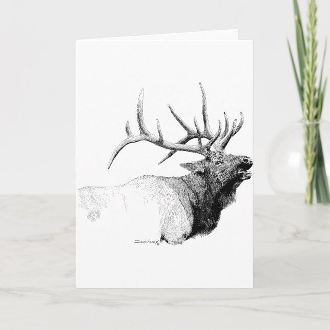 Bull Elk Card (Front)