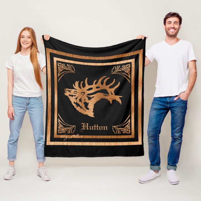 Bull Elk Fleece Blanket (In Situ)