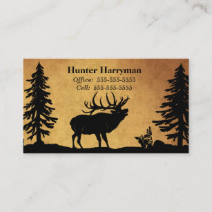 Bull Elk Hunter Outfitters Professional Business Card