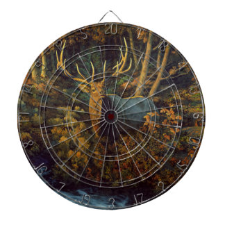 Bull Elk in Autumn Forest Dart Board