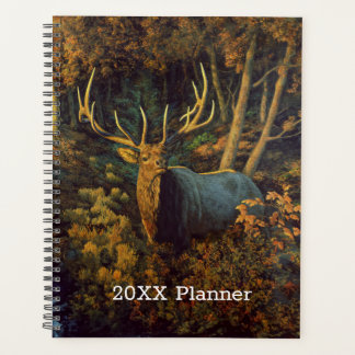 Bull Elk in Autumn Forest Planner
