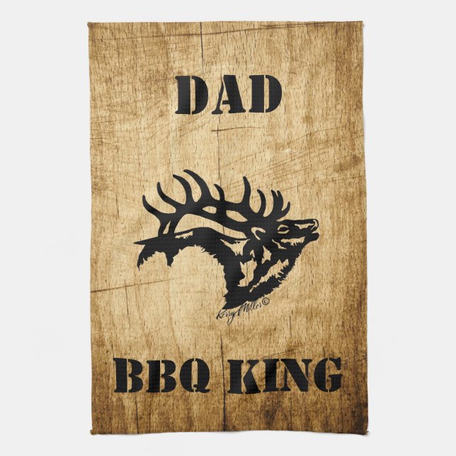 Bull Elk Kitchen Towel (Vertical)