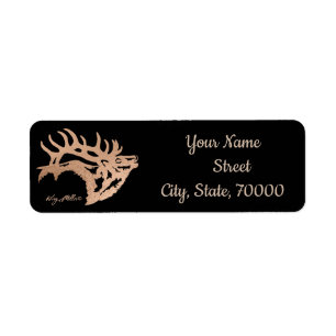Bull Elk Label