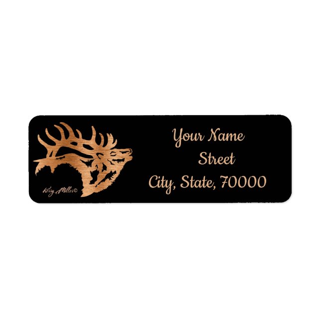 Bull Elk Label (Front)