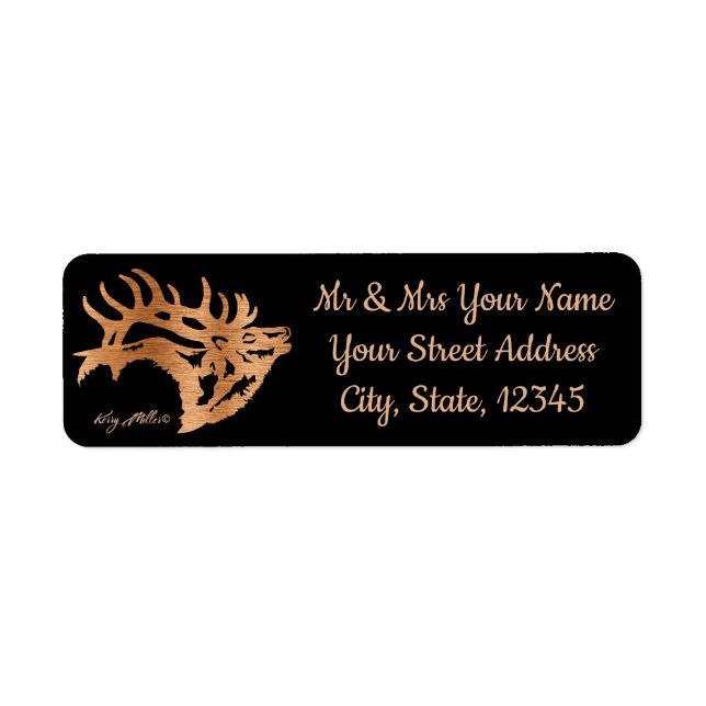Bull Elk Label (Front)